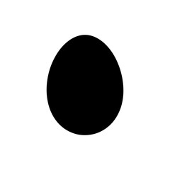 Parrot egg silhouette icon vector flat design.