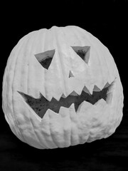 Rustic Pumpkin Black and White