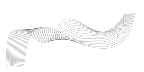 Abstract colorful wave element for design
