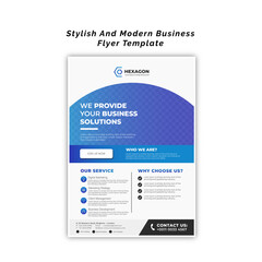Stylish and modern business flyer template