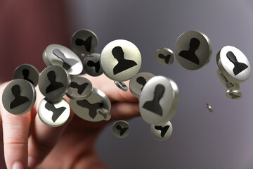 Visual representation of expanding network, ideal for business, social media, and networking concepts.