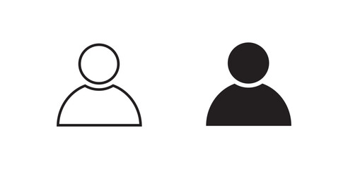 Men Icon Vector – Business, Profile, Avatar, and Male Character Illustration