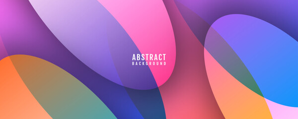 3D colorful abstract background overlap layer on bright space with curved effect decoration. Modern graphic design element cutout style concept for web banner, art, flyer, card, or brochure cover