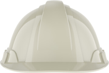 White Hard Hat, front view.