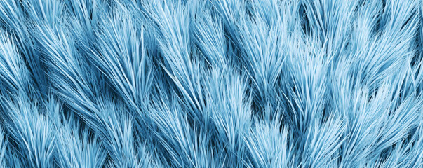 Obraz premium Stylized grass texture in pastel sky blue with soft flowing strands creating calm and serene natural pattern