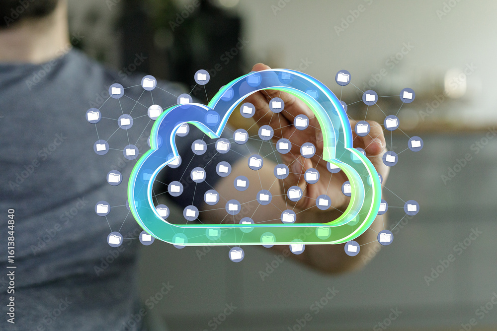 Poster efficient and secure cloud storage solutions for your business. access your files anytime, anywhere.