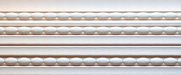Horizontal repeating oblong oval shapes, subtly textured surface, texture, clean