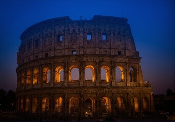Colosseum at sunset