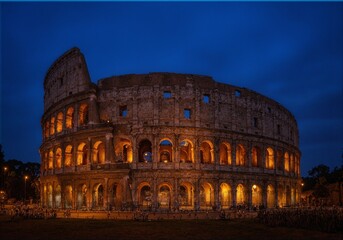 Colosseum at sunset