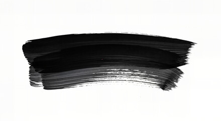 Bold Black Brush Stroke on White Background, Artistic Ink Painting, Abstract Ink Wash, Calligraphy Brushwork, Creative Artistic Expression, Modern Abstract Art, Hand-painted Ink Stroke, Artistic Backg