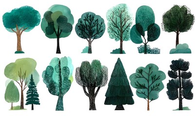 collection of trees