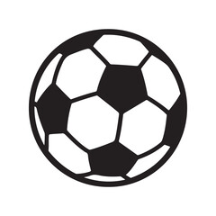 Black and white soccer ball graphic sport game