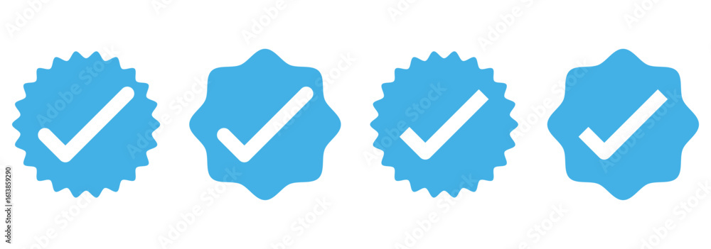 Poster yes and no or right and wrong or approved and declined round icons with green check mark and red x c