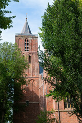 The Great Church of Edam (De Grote or Sint-Nicolaaskerk) was completed around 1518. The huge church is the size of an ocean liner. EDAM, NETHERLANDS.