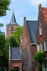 The Great Church of Edam (De Grote or Sint-Nicolaaskerk) was completed around 1518. The huge church is the size of an ocean liner. EDAM, NETHERLANDS.