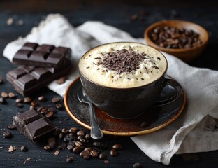 Chocolate Coffee with Whipped Cream
