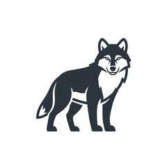 Obraz premium vector illustration of wolf