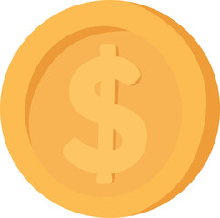 Fototapeta premium Golden Dollar Coin