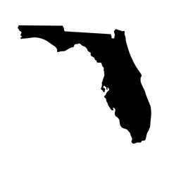 Naklejka na ściany i meble Florida state map