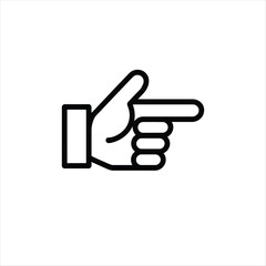 Hand Pointing Right Directional Finger Gesture Icon