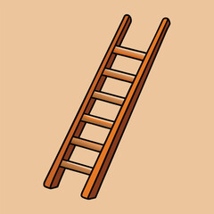 ladder stair vector illustration