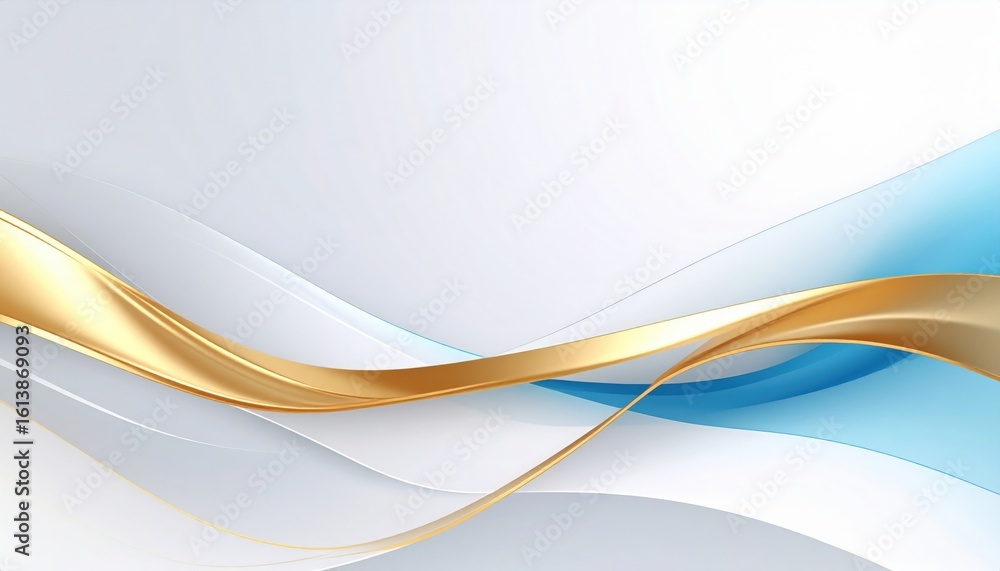 Poster elegant wave patterns digital art abstract background minimalist design clean aesthetic fluid dynami