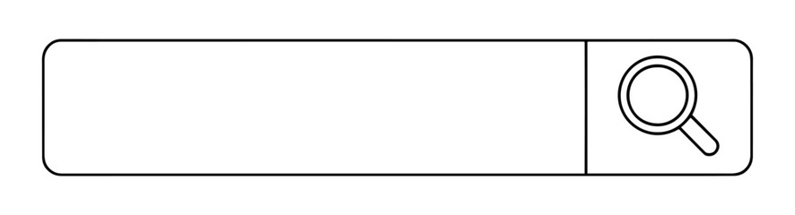 search bar icon with magnifying glass for website and ui design