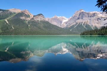 Beautiful Mountain Lake with Hints of blue and green 