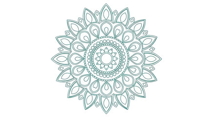 Isolated mandala design
