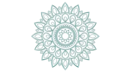 Gordijnen Mandala Isolated mandala design  © Leon