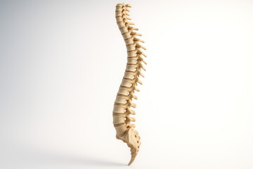 Human Spinal Column Anatomy - Illustration