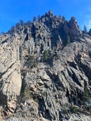 snow covered mountains
