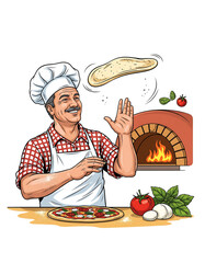 UN PIZZAIOLO VETTORIALE - 1