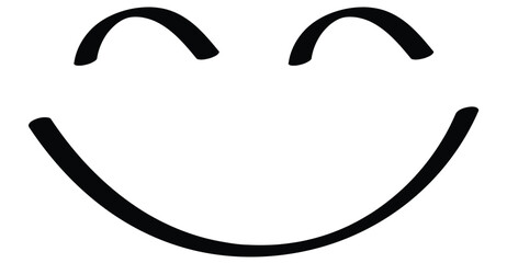 Smiling emoticons in honor of world laughter day. Expressing emotions, sadness, joy, boredom, surprise, thoughtfulness. Vector illustration.