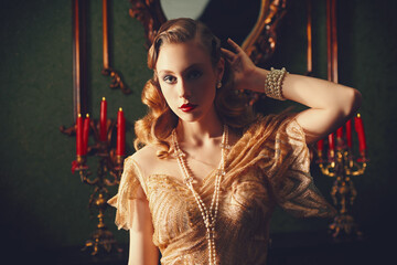 luxurious vintage dress
