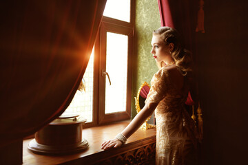 romantic female look