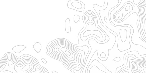 Abstract topographic White wave paper curved reliefs. Topographic map patterns, topography line map. Abstract white topography vector background. Contour maps. Vector illustration.