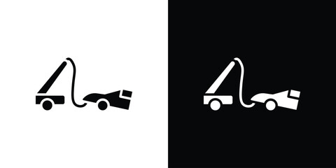 Towed car icon. graphic design vector symbols pack