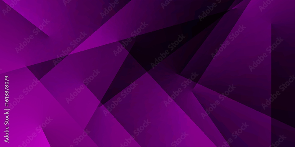 Aufkleber overlapping purple pattern in triangle and square line background. motion illustration creative conc