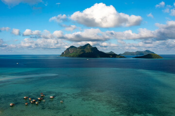 Fototapeta premium View of Bohey Dulang Tun Sakaran Marine Park Sabah Borneo Malaysia