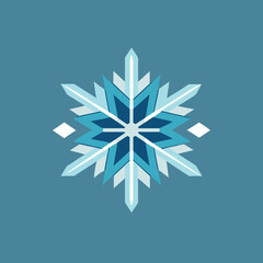 vector snowflake icon winter cold