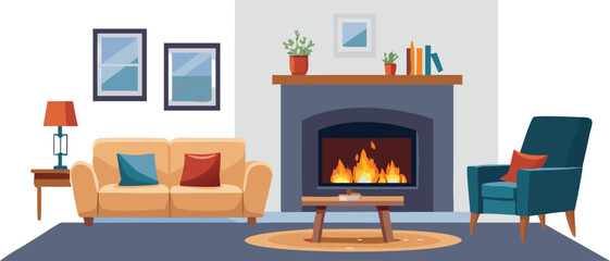 fireplace interior home room