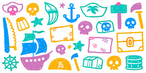 Doodle paint background with chalk hand-drawn elements. Sketch kid scribble, abstract children bg.