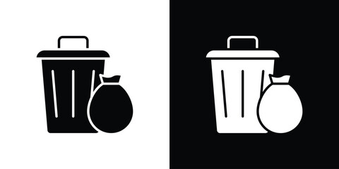 Garbage icon. graphic design vector symbols pack