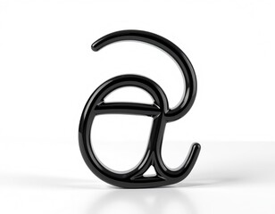 Black lowercase letter a on white background lowercase a