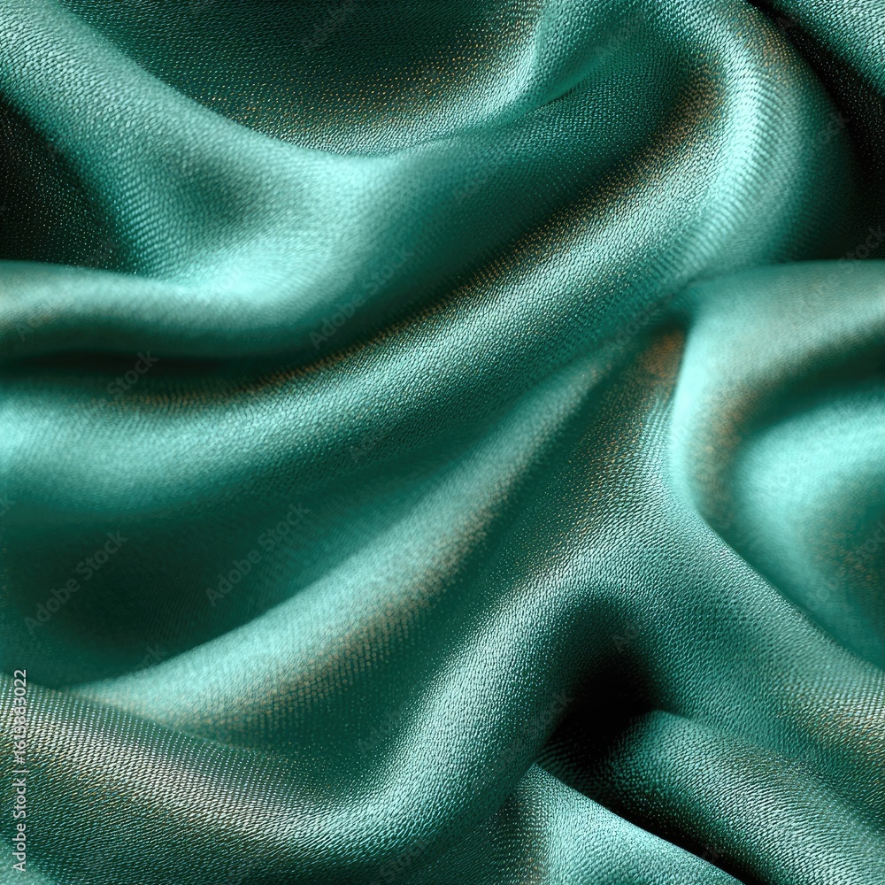 Aufkleber dark teal and purple silk background displays flowing patterns, creating an abstract design that exu