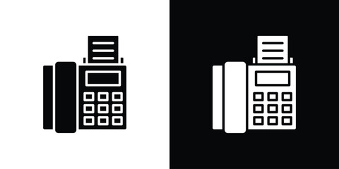 Obraz premium Fax machine icon. graphic design vector symbols pack