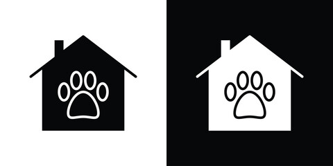Dog Shelter icon. graphic design vector symbols pack