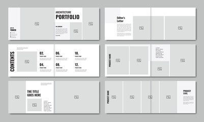 Clean Architecture Portfolio Template | Modern Landscape Brochure