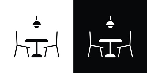 Dining table icon. graphic design vector symbols pack